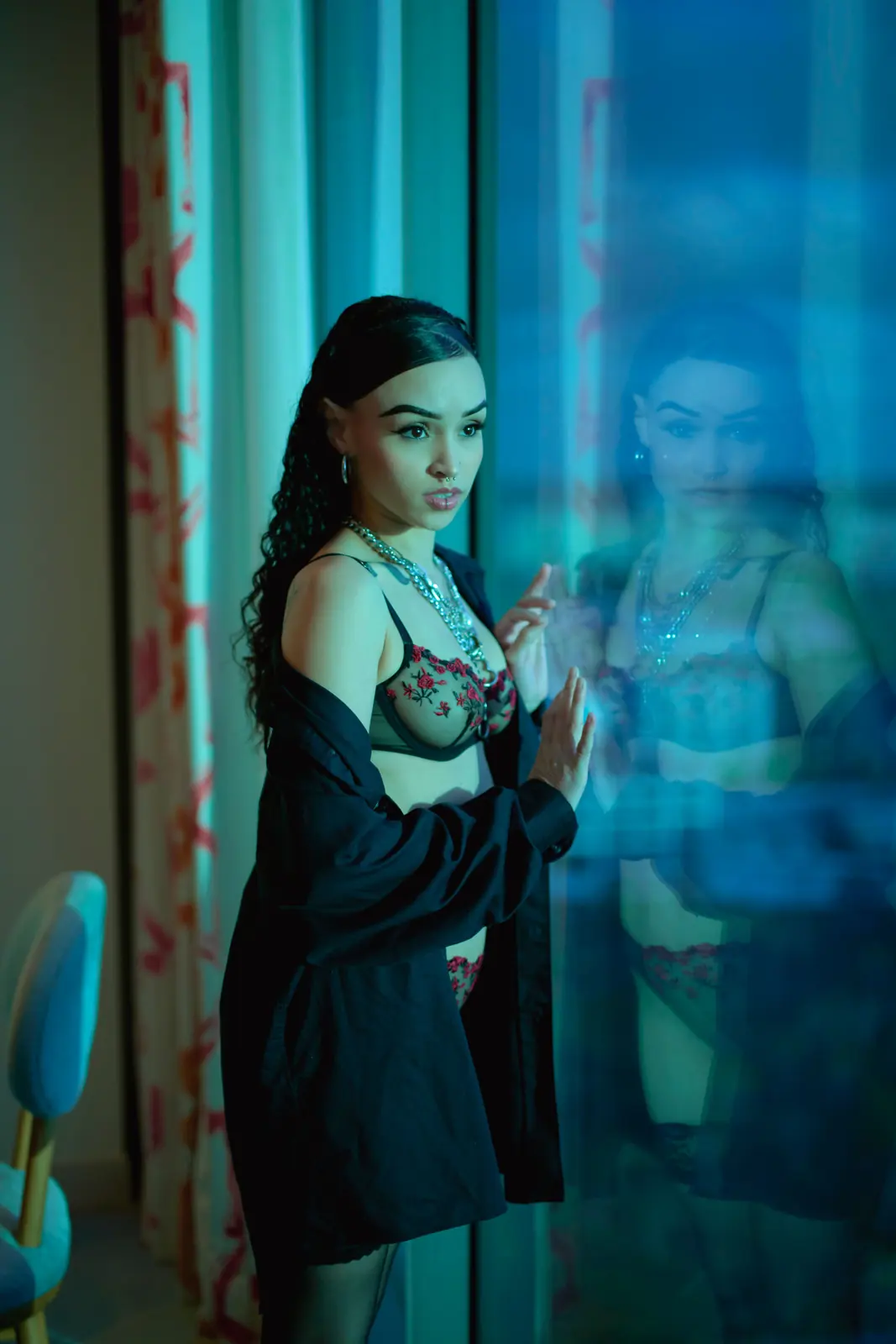 Illustrative stock image of an adult woman in a nightlife setting